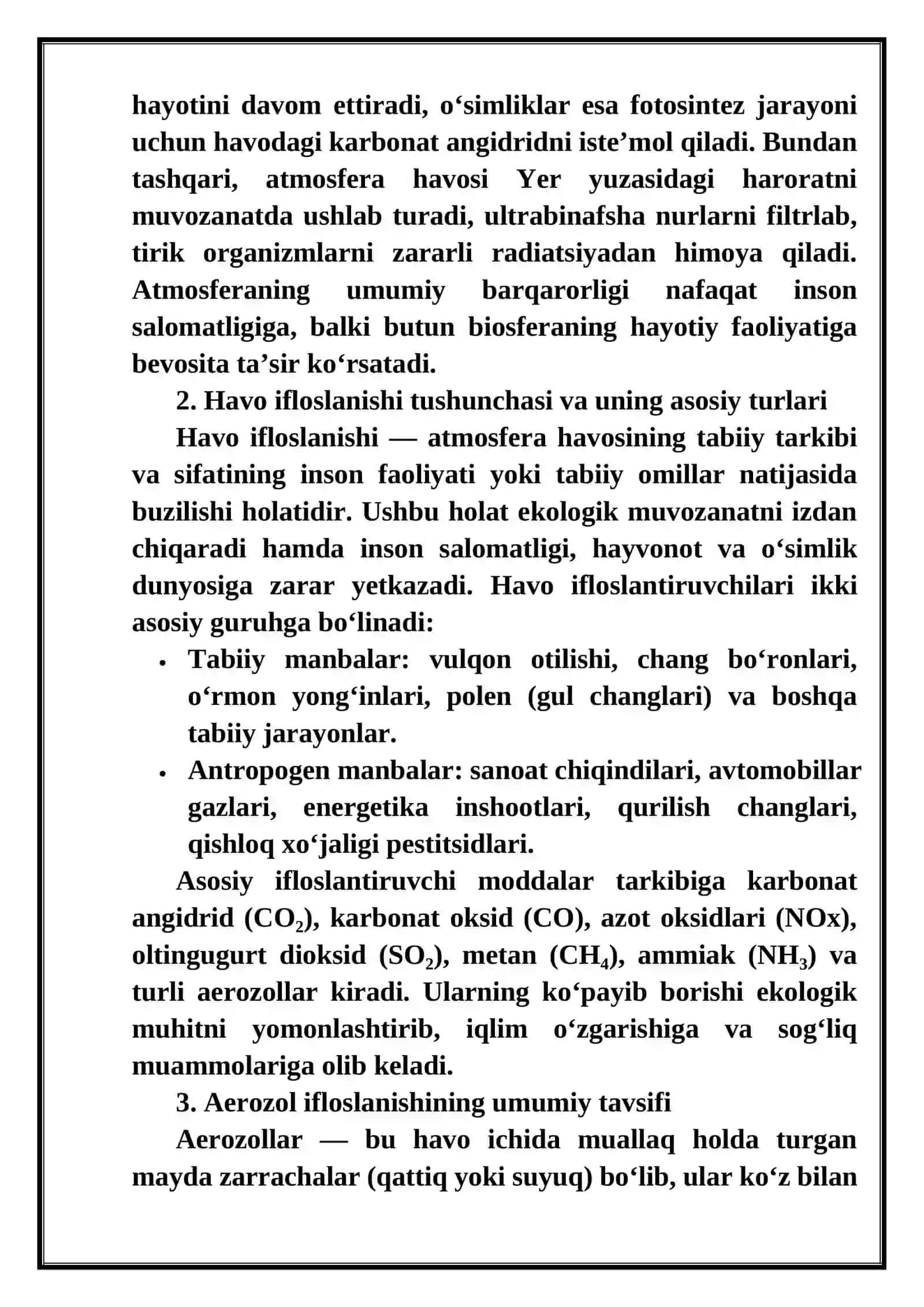 Aerozol ifloslanish va havoni muhofaza qilish 4