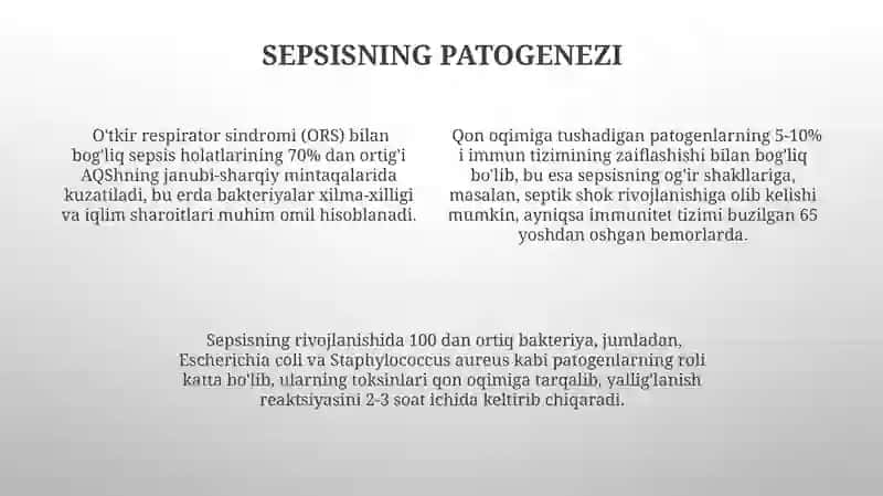 Sepsisning zamonaviy tasnifi 4