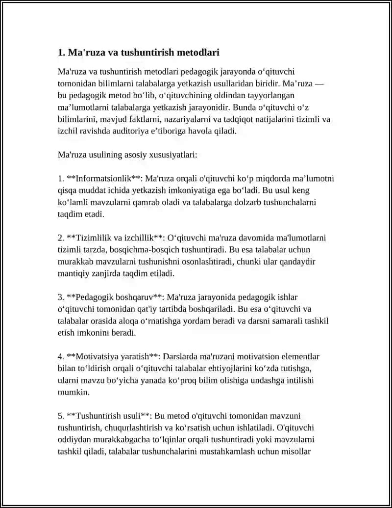 PEDAGOGIK METODLAR 4