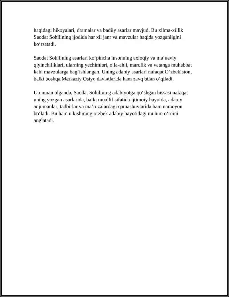 SAODAT SOHILI MURAKKAB REJA 4