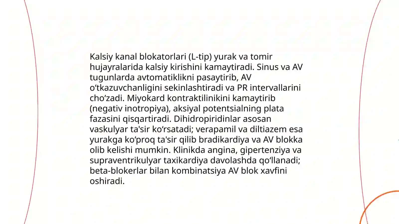 Yurak faoliyatiga tasir etuvchi faol moddalar 4