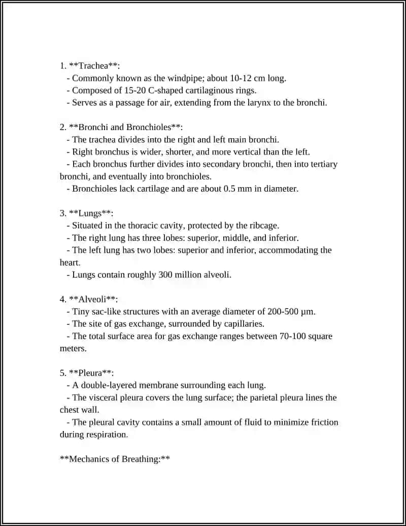 MUSTAQIL ISH: BODY SYSTEMS. RESPIRATORY SYSTEMS 4