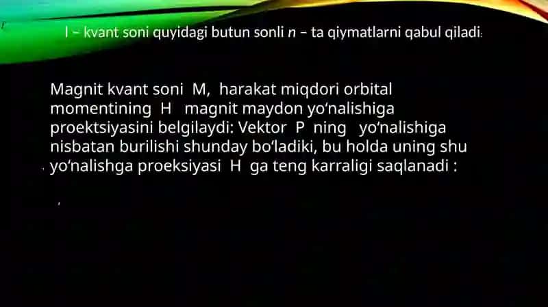 FIZIKA 2fani bo’yicha 4