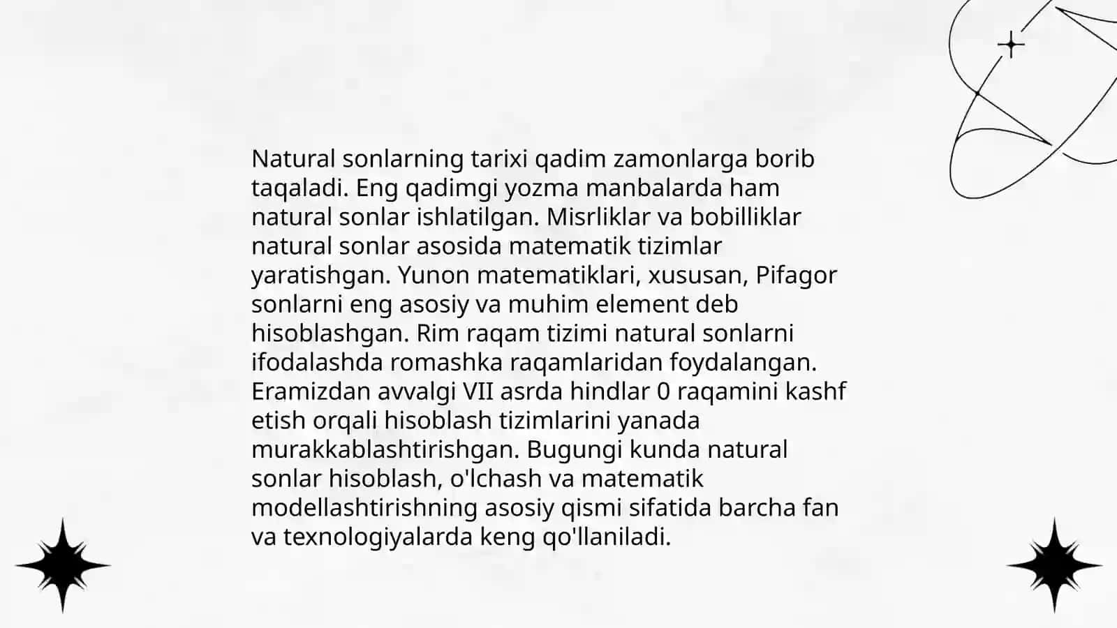 Tartib va sanoq natural sonlari 4