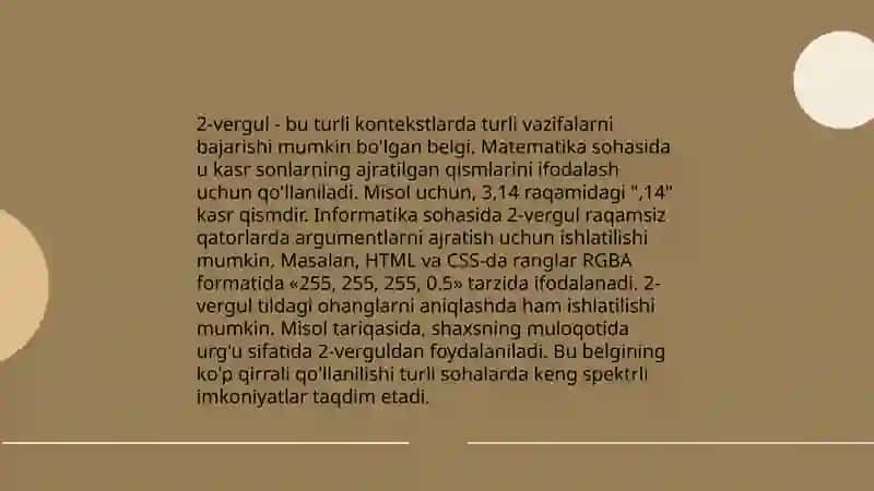 Punktuatsiya bo'limini o'qitish 4