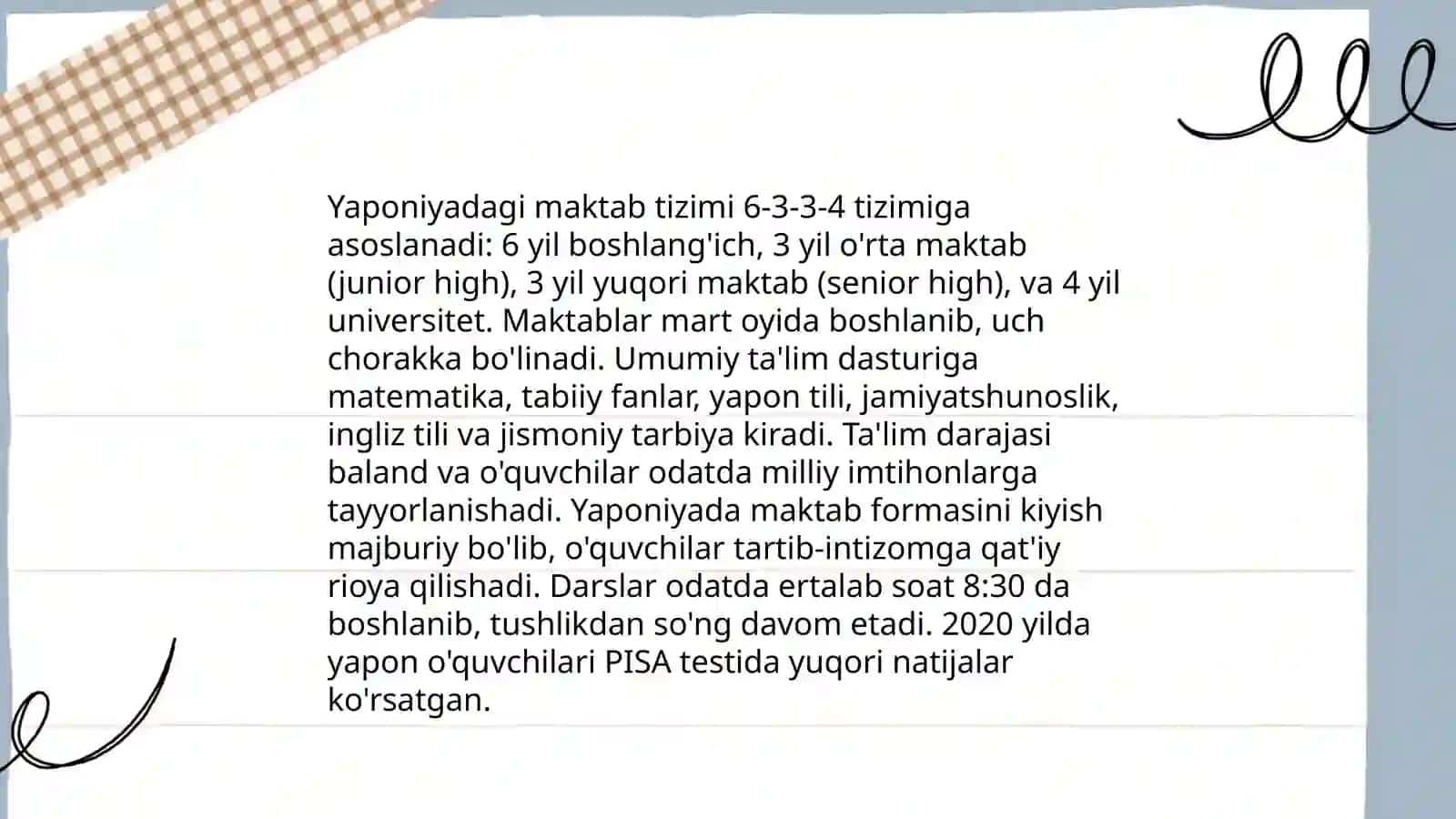 Yaponiya ta'lim tizimi 4