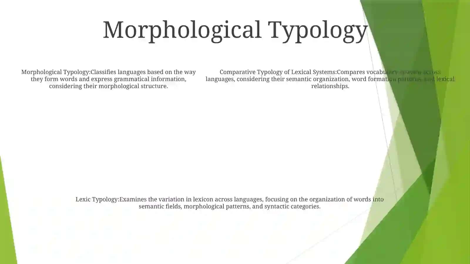 Comparative Typology Of The Lexic Systems 4