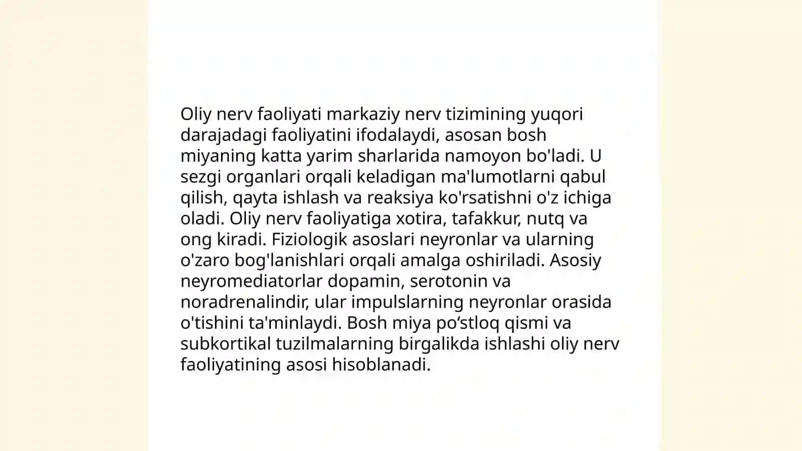 Oliy nerv faoliyati tiplari va aniqlash usullari 4