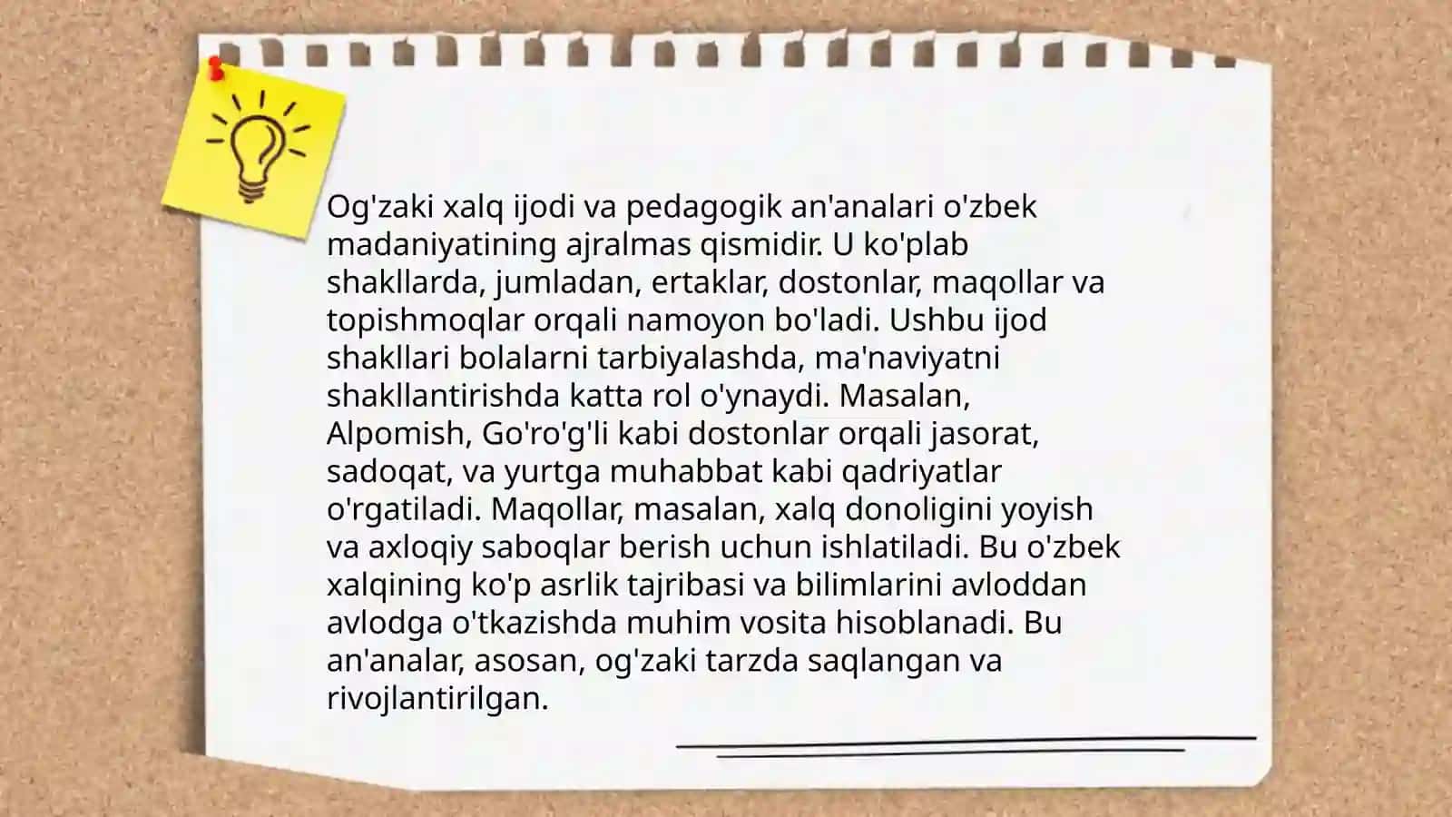 Xalq pedagogikasida manbalarning tarixiy ifodasi 4