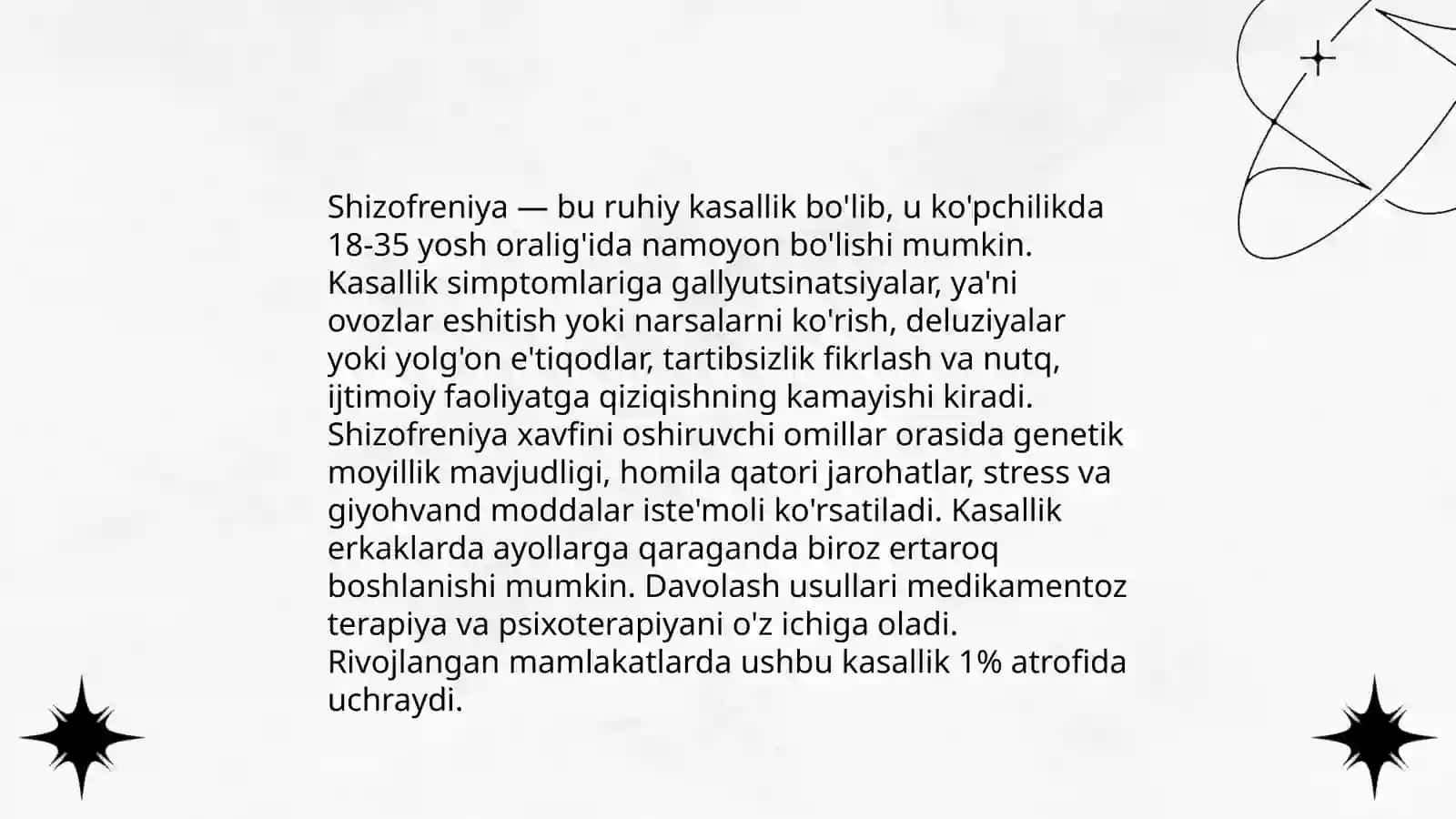 Shizofreniya kasalligi 4