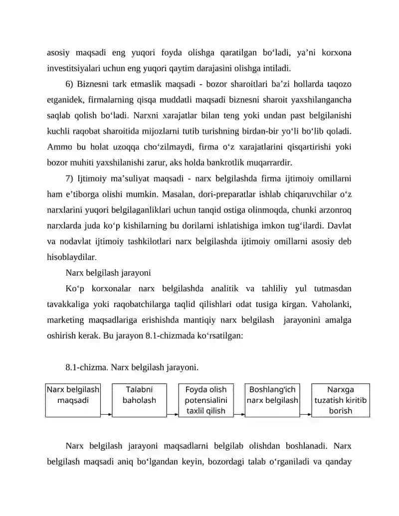 Narxning mohiyati va shakllanish xususiyatlari 4
