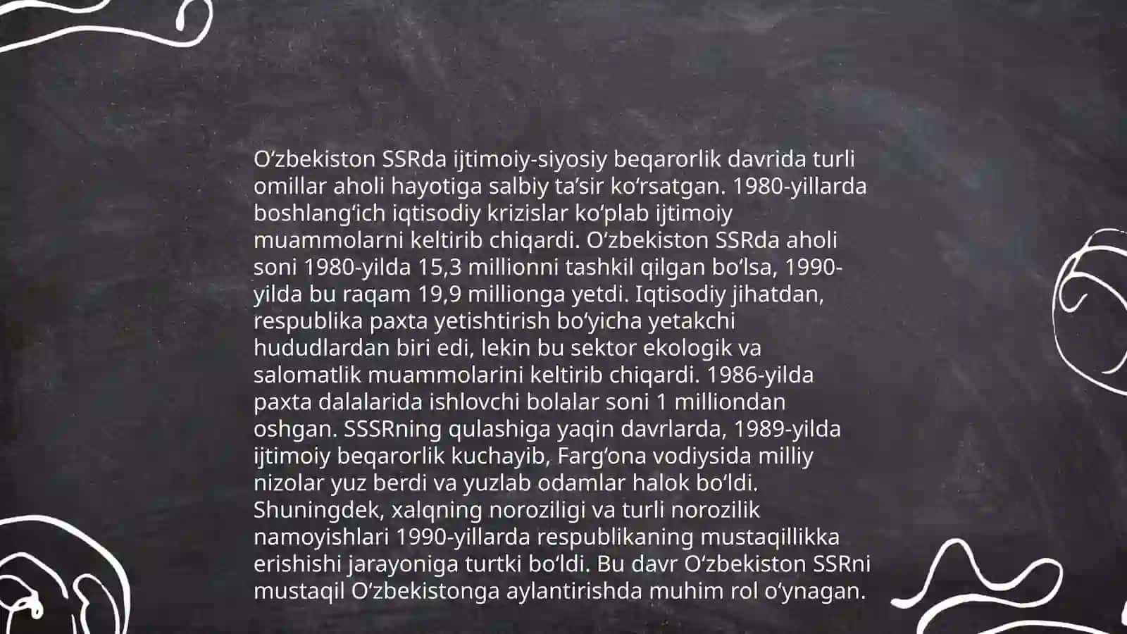 Mustaqillikka erishish arafasida O'zbekistondagi ijtimoiy-siyosiy jarayonlar 4