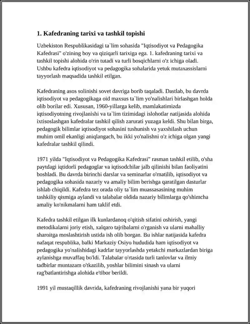 UNIVERSITY OF ECONOMICS AND PEDAGOGY KAFEDRASI 4