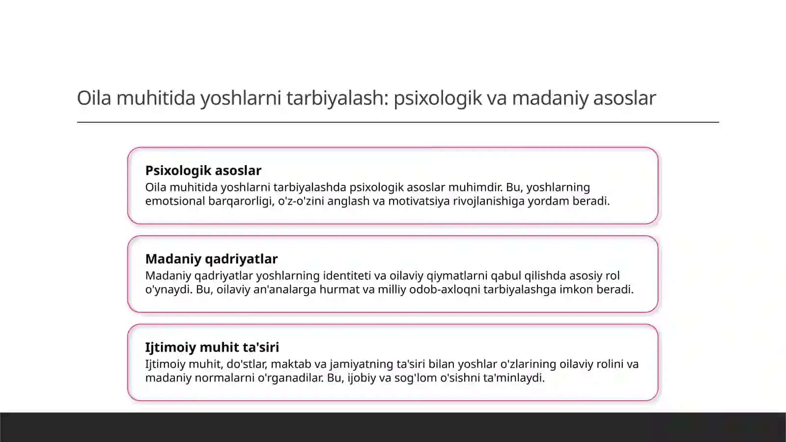 Yoshlarni oilaviy hayotga tayyorlash 4