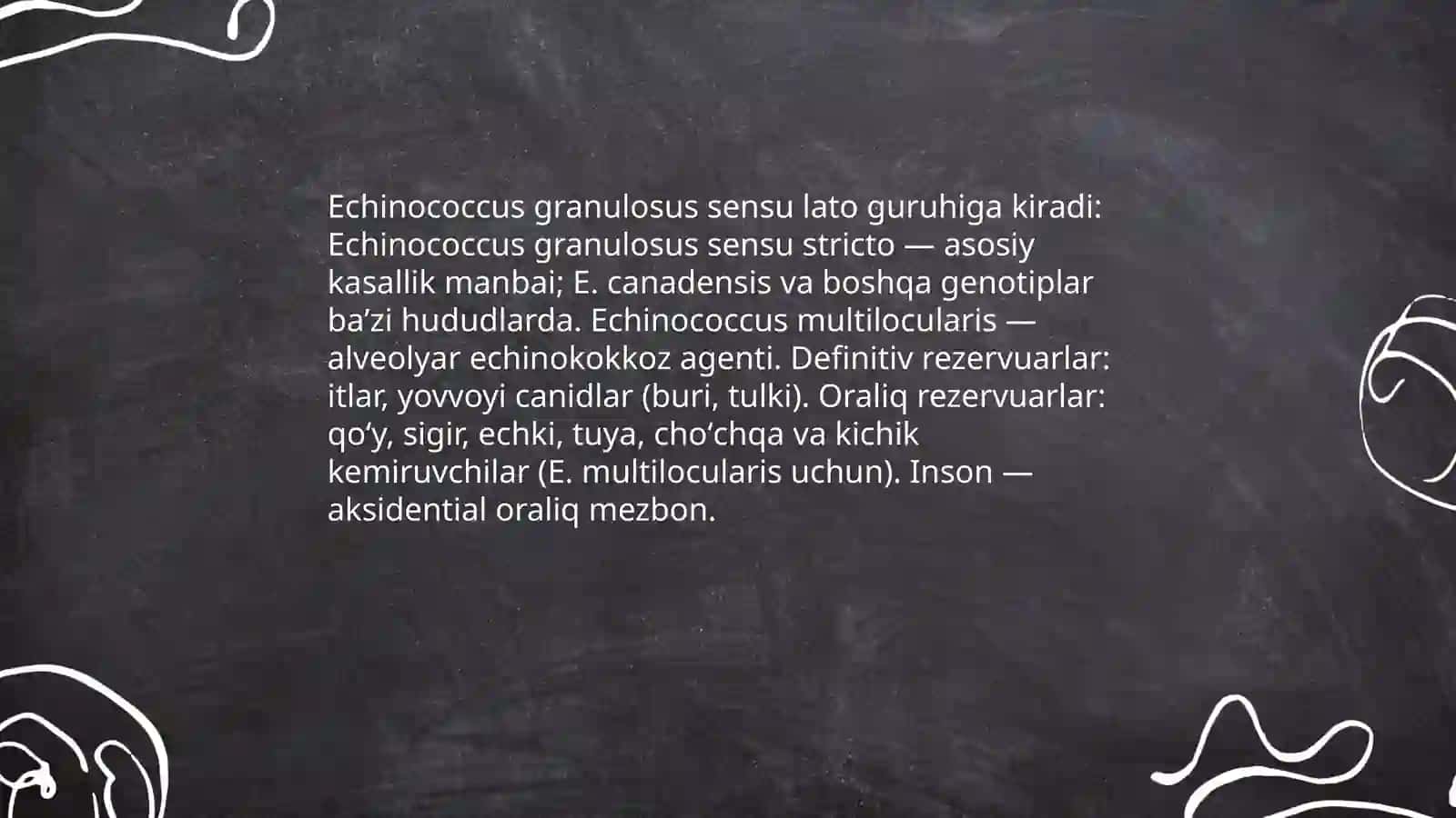 Bosh miyya exinokokkozi 4