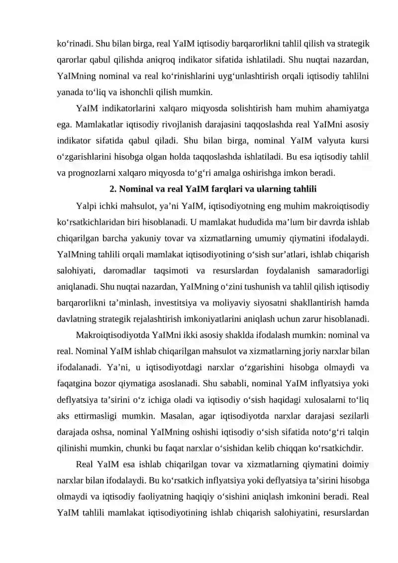 YaIMning nominal va real koʻrinishlari farqi va amaliy ahamiyati 4