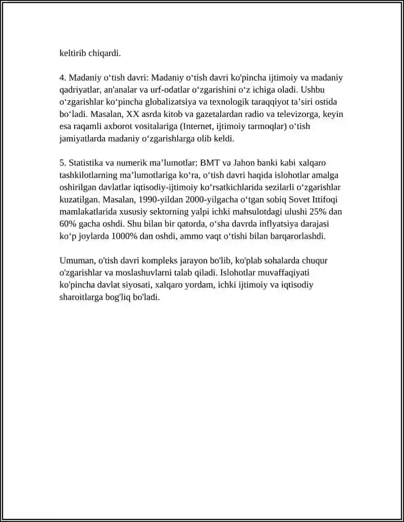 O‘tish Davrinin Mohiyati va Ahamiyati 4