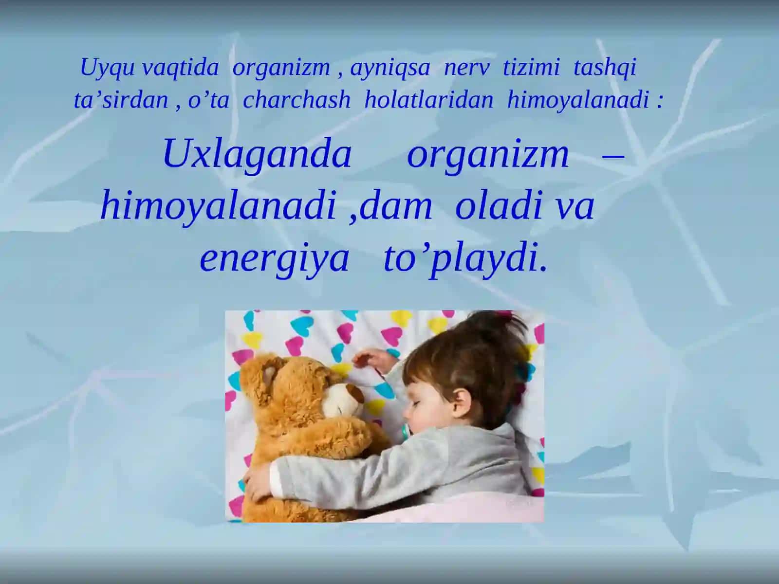 Uyqu va unung turlari 4
