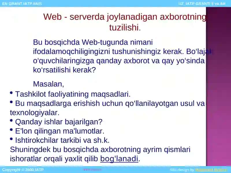 WEB - SAHIFALAR YARATISH 4