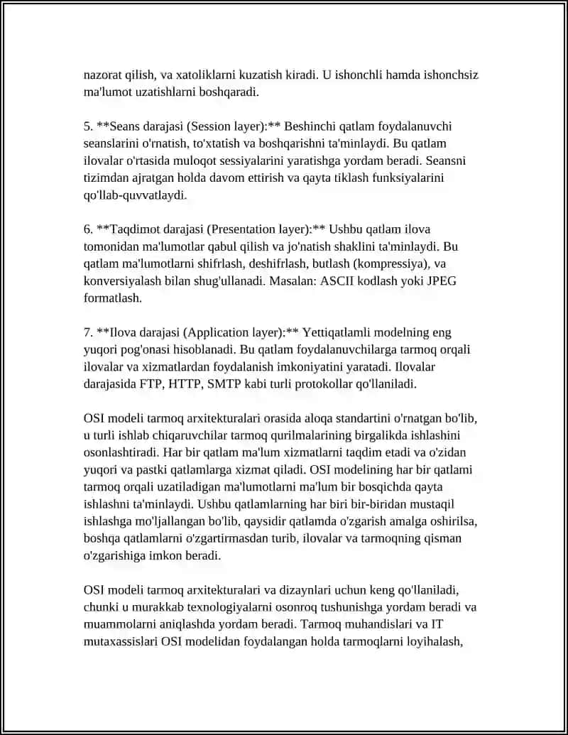 TARMOQ ARXITEKTURALARI 4