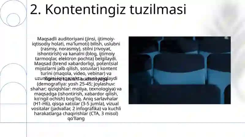 Auditoriya va maqsadni bilish 4