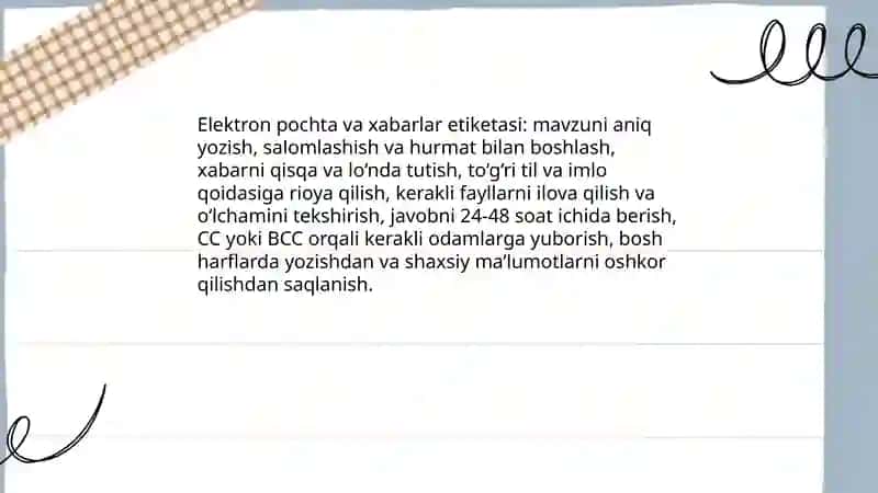 Tarmoq odob axloqi 4