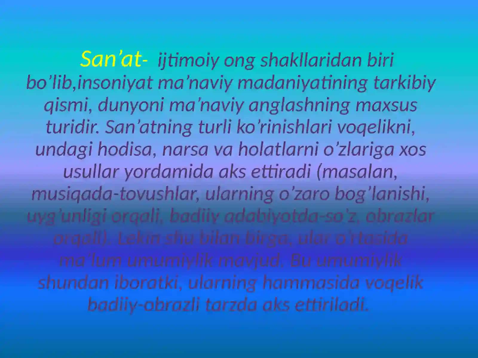 San'at Estetikasi 4