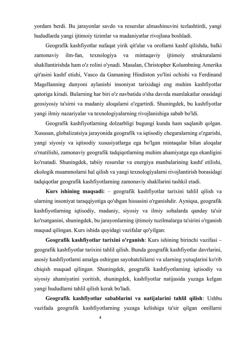 Buyuk geografik kashfiyotlar. 4