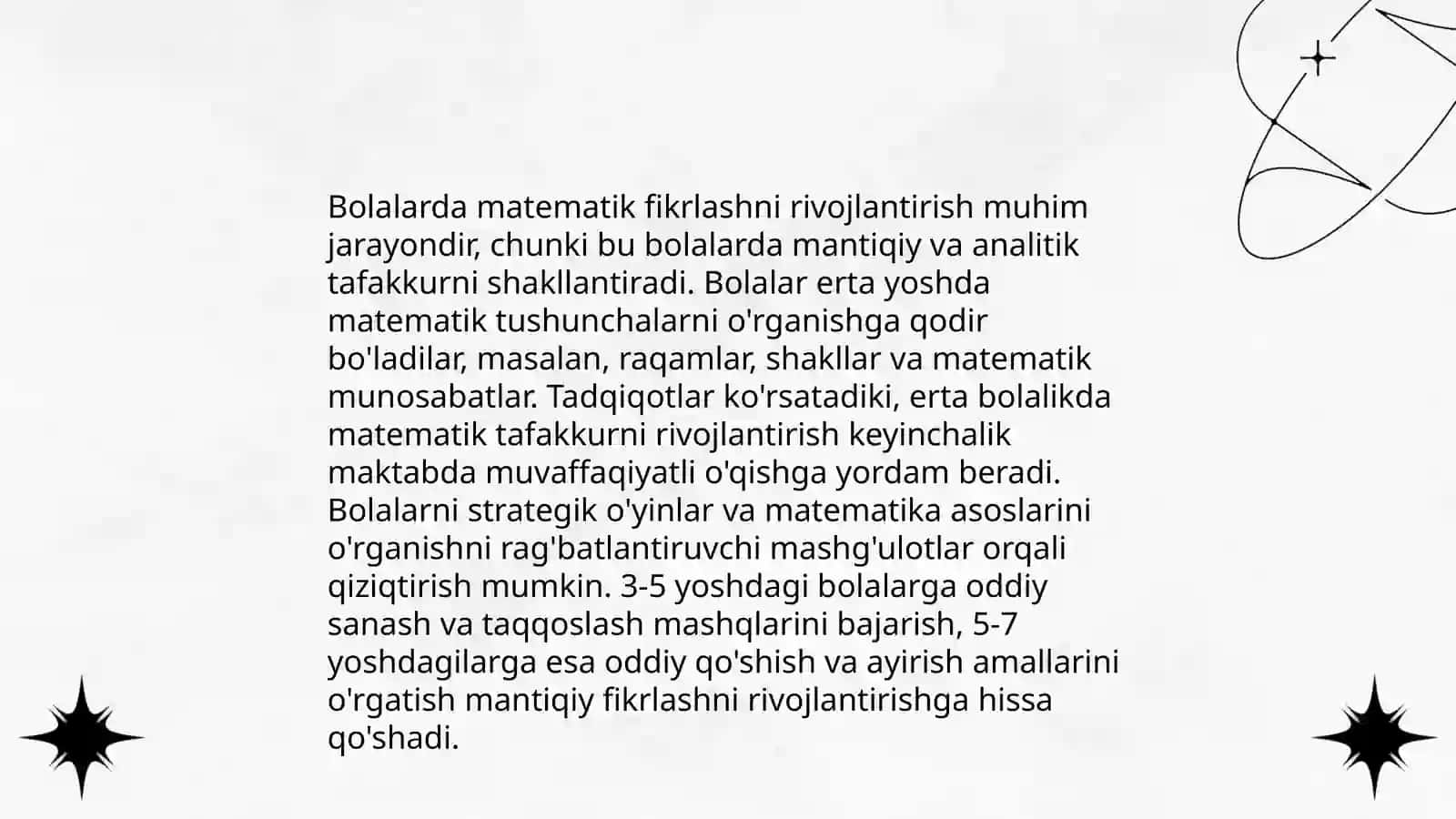 Maktabgacha taʼlimda mental arifmetikaning ahamiyati 4