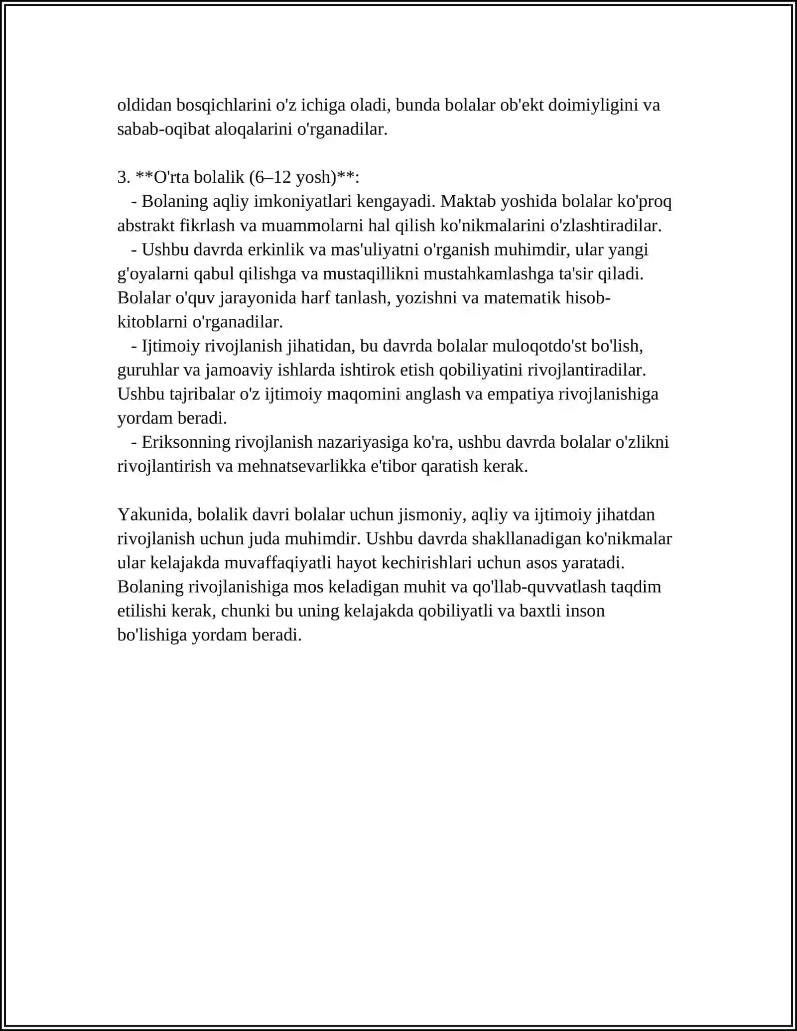 ILK BOLALIK MAVZUSIDA MUSTAQIL ISH 4