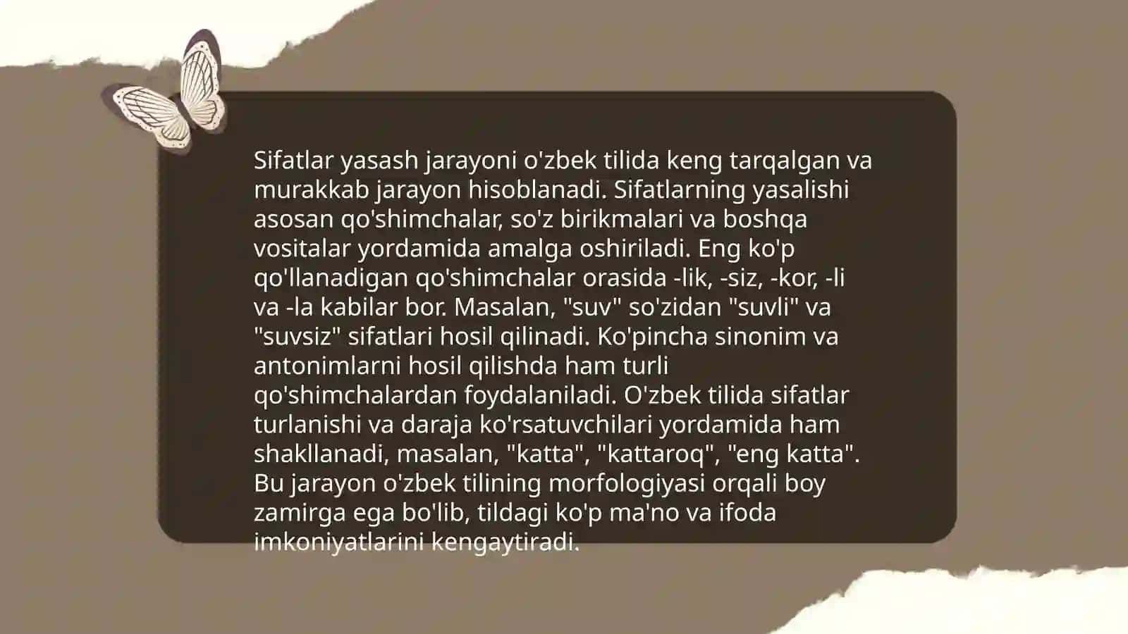 Sifat soʻz turkumi 4