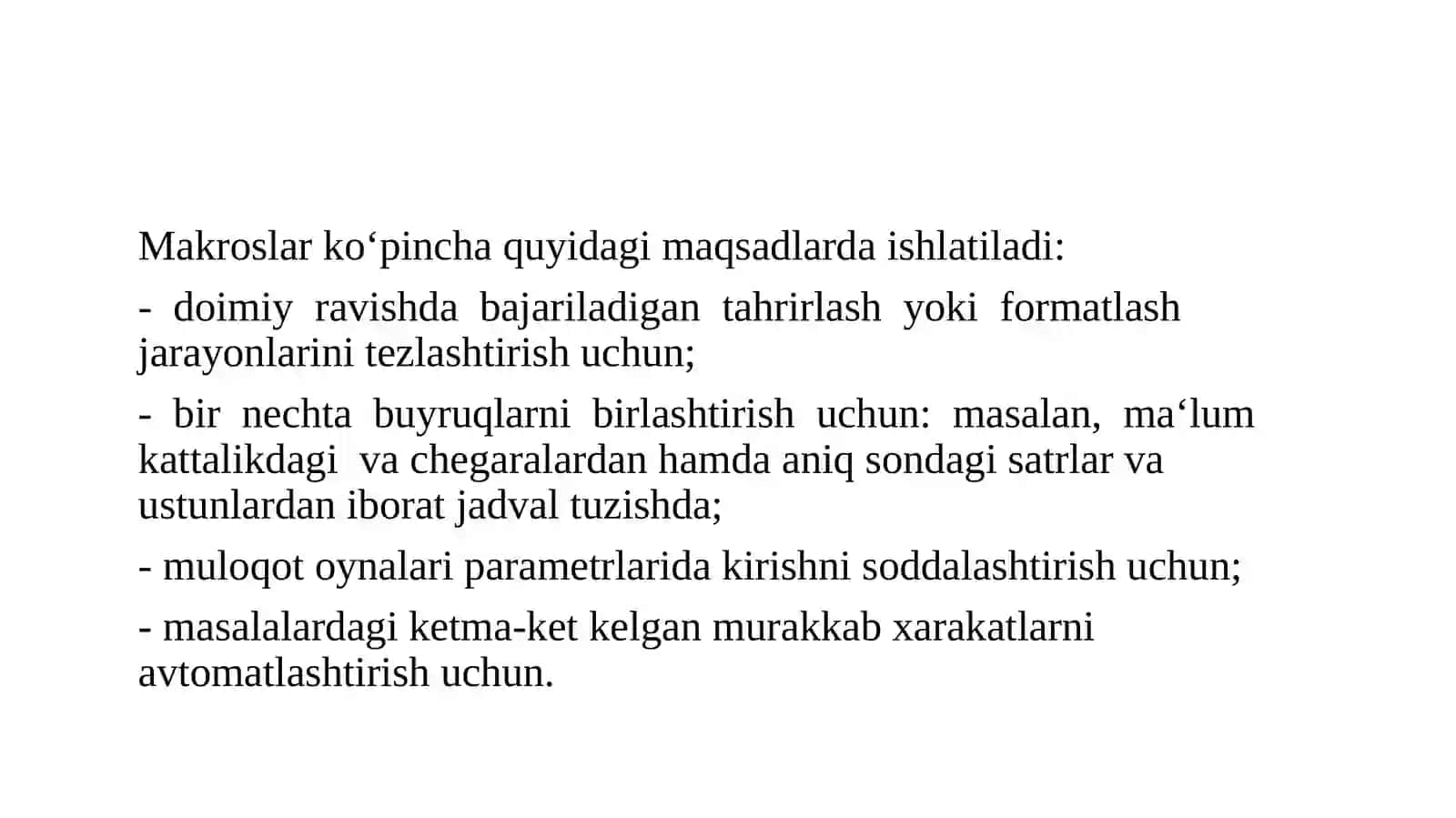 Makroslar-ishlarniavtomatlashtirishvositasi 4
