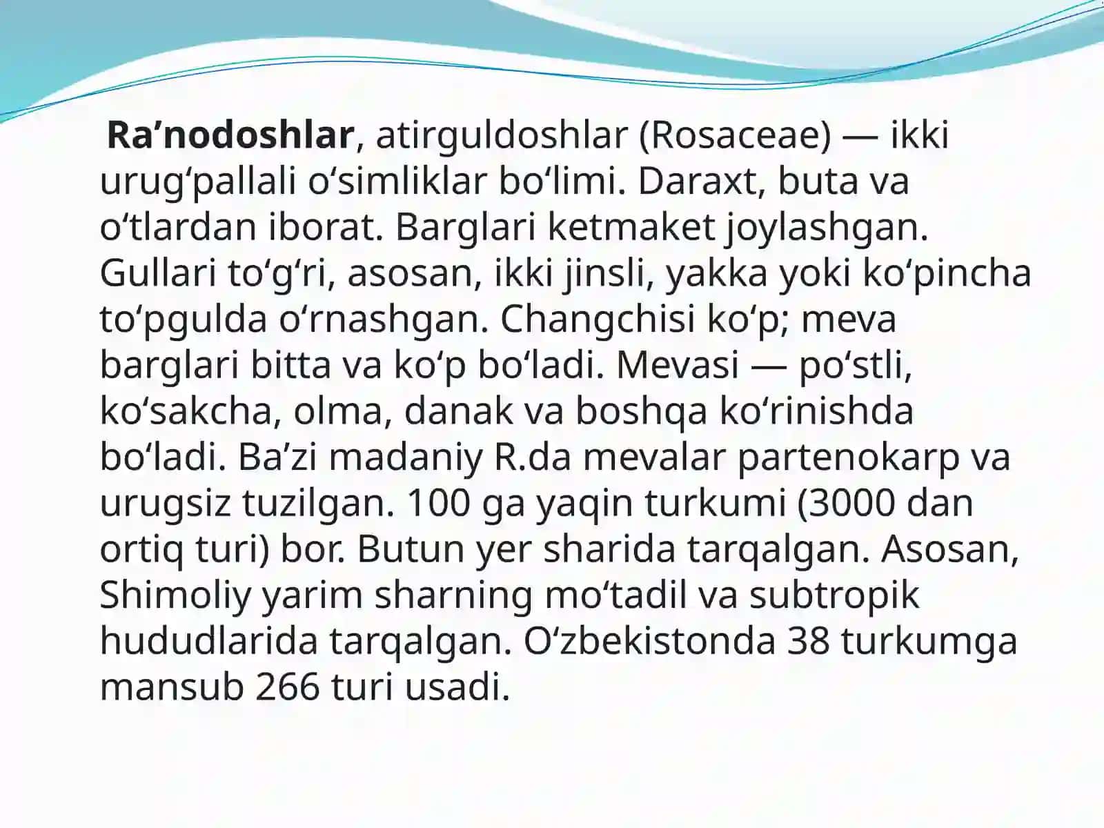 Ranodoshlar oilasi 4