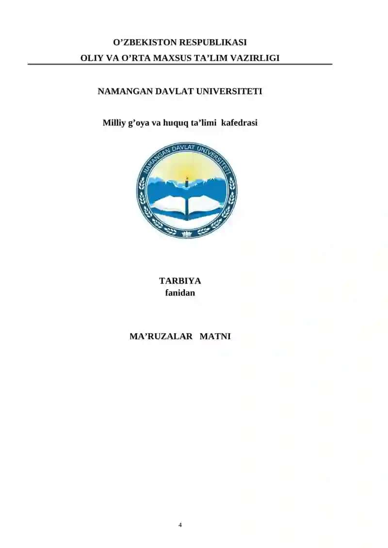 O’QUV-USLUBIY MAJMUA 2021/2022 4
