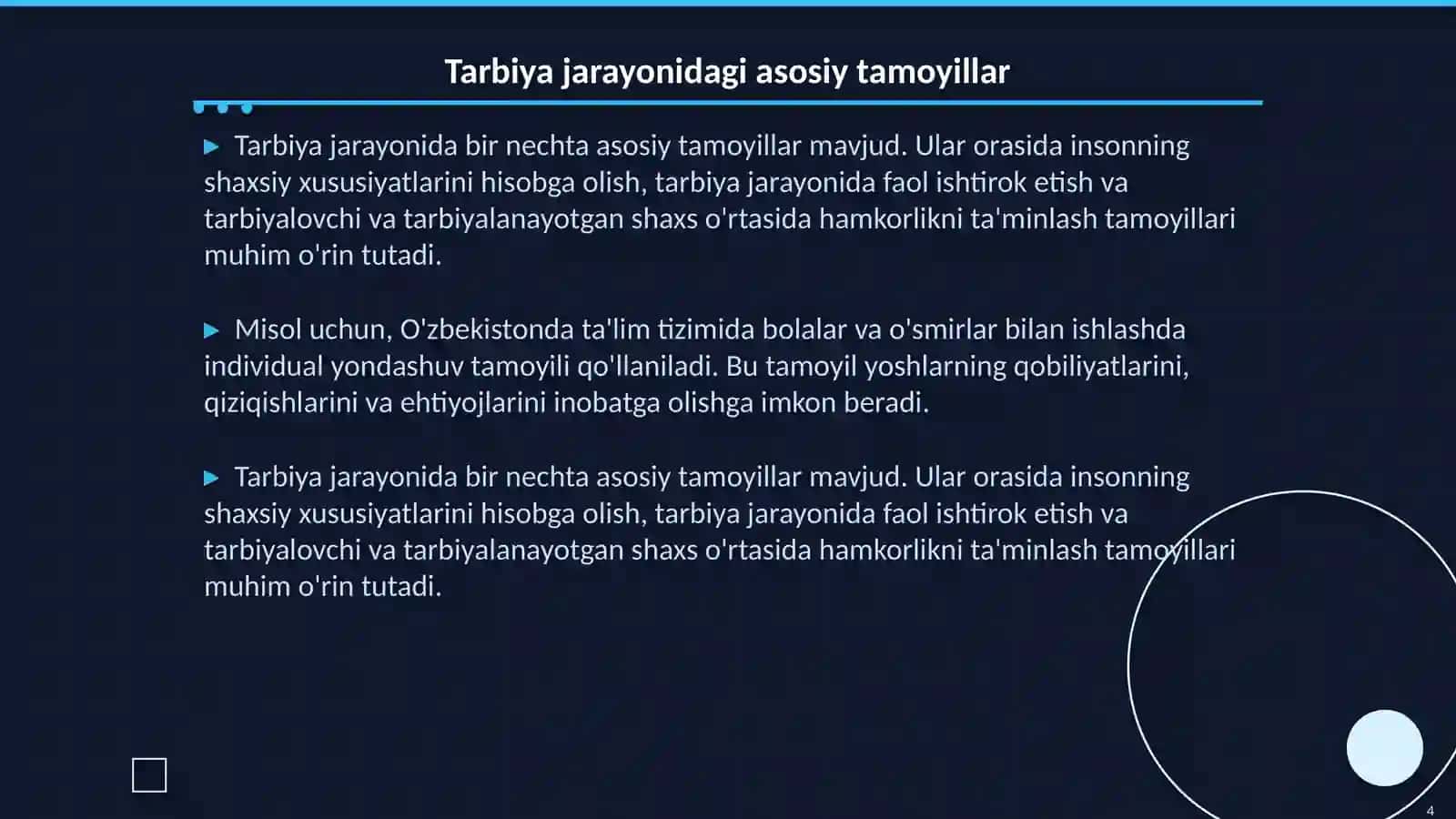 Tarbiya tushunchasi. Tarbiya metodlari 4