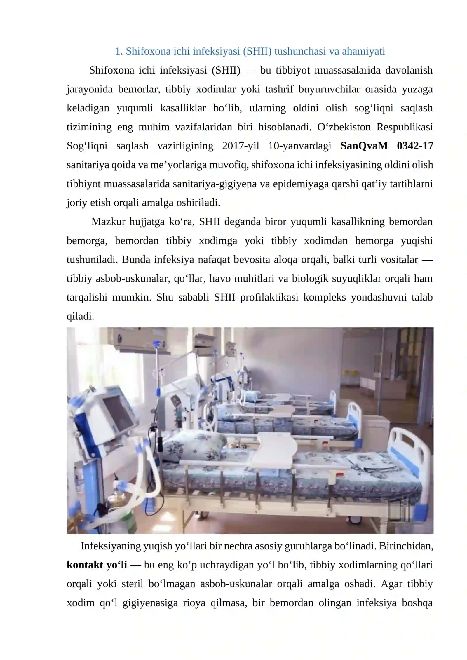 Shifoxona ichi infeksiyasi profilaktikasi 4
