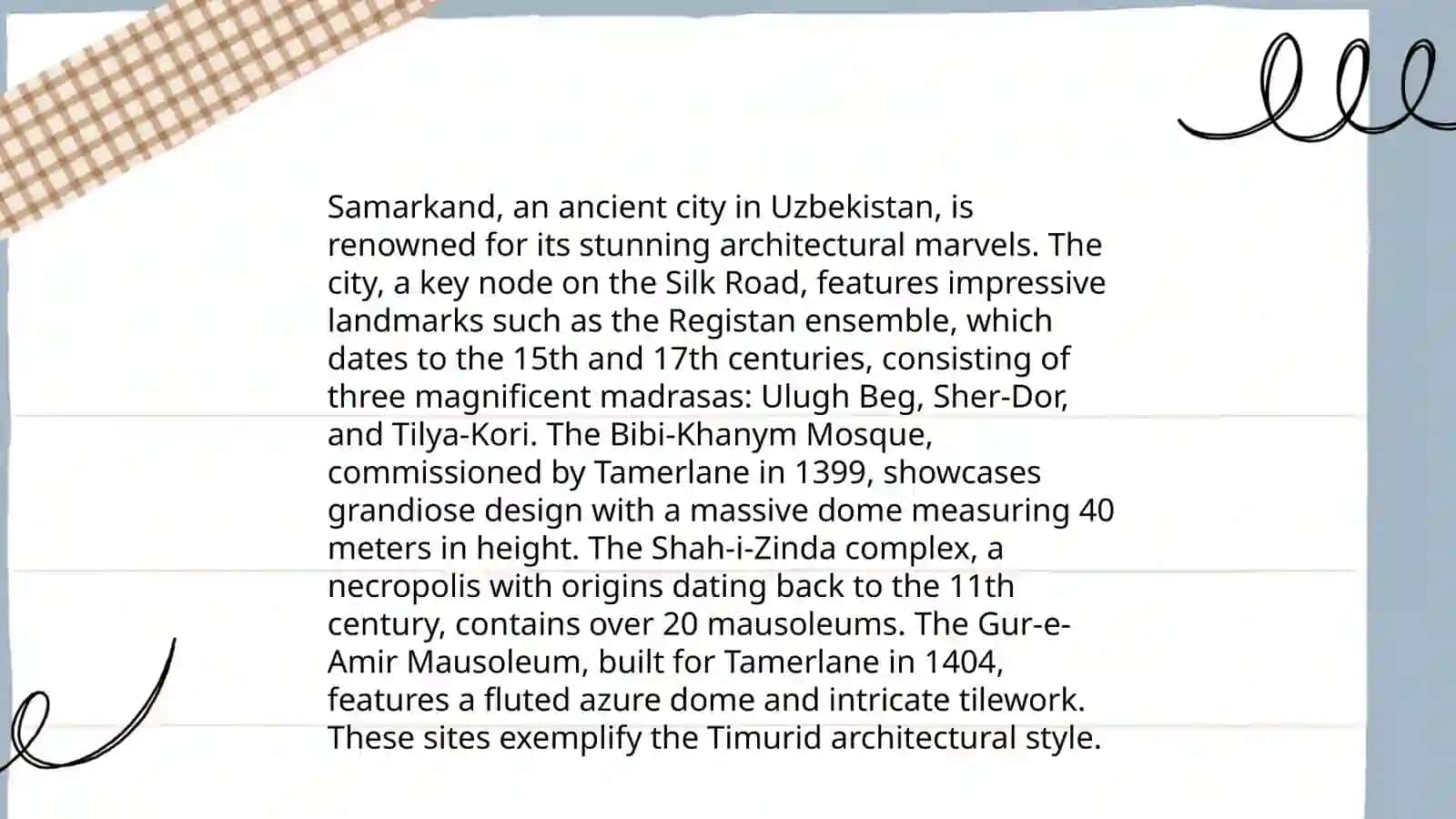 Tourism in Uzbekistan 4