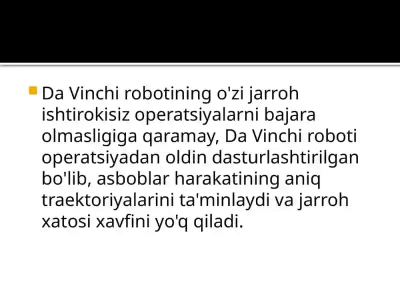 Robot va robot yordamida bajariladigan operatsiyalar 4