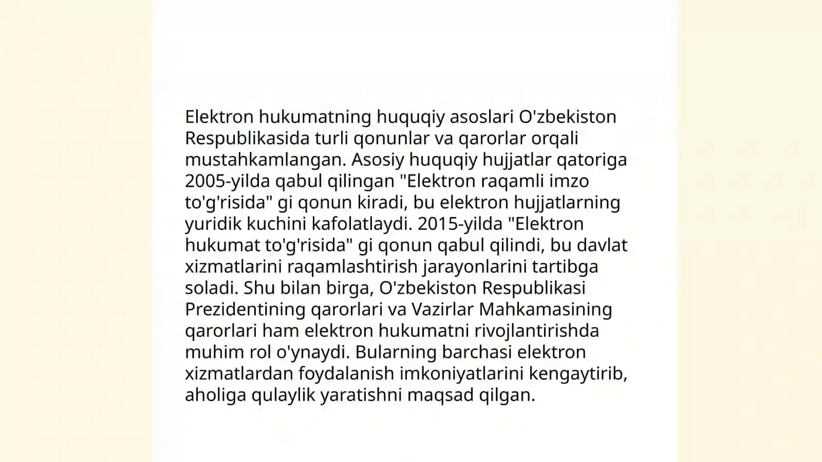 Elektron hukumat tushunchasi 4