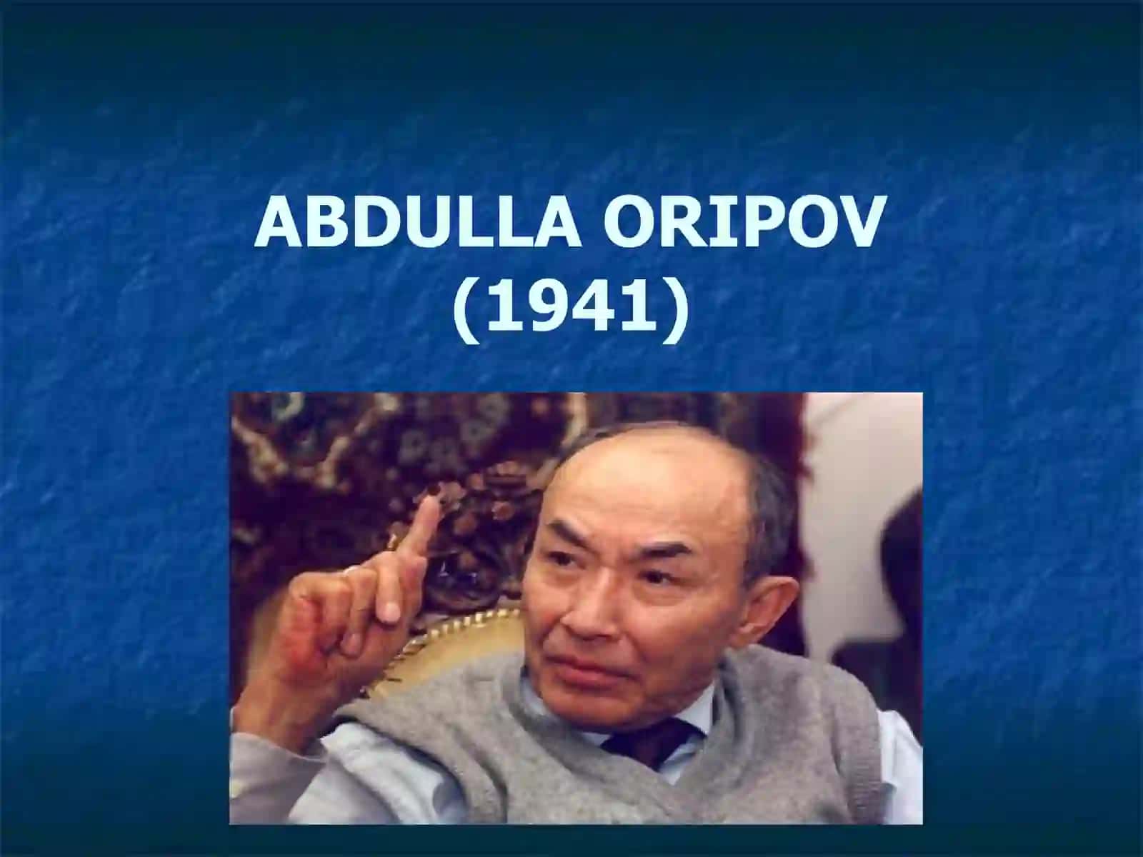 Abdulla Oripov 4