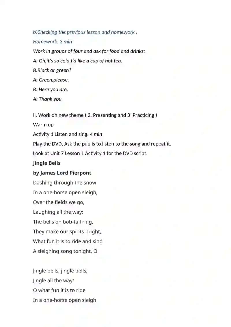 Unit 7. Lesson 1 "We love holidays" 4