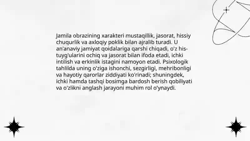 Chingiz Aytmatov "Jamila" asari tahlili 4