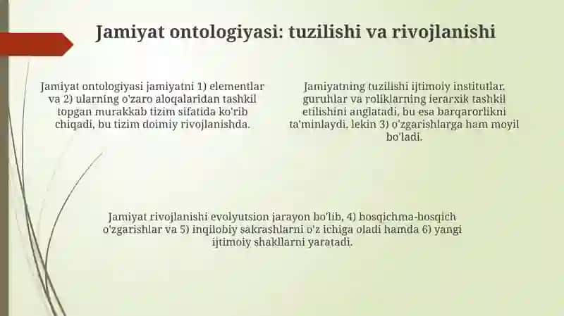 Jamiyat falsafasi 4