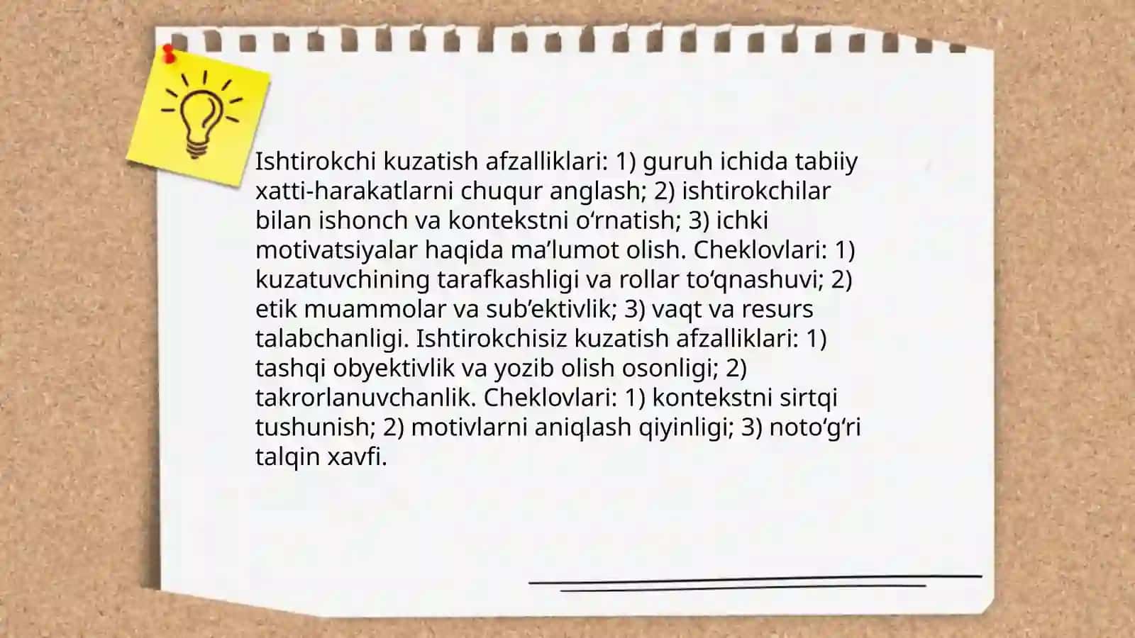 Kuzatish metodlari 4