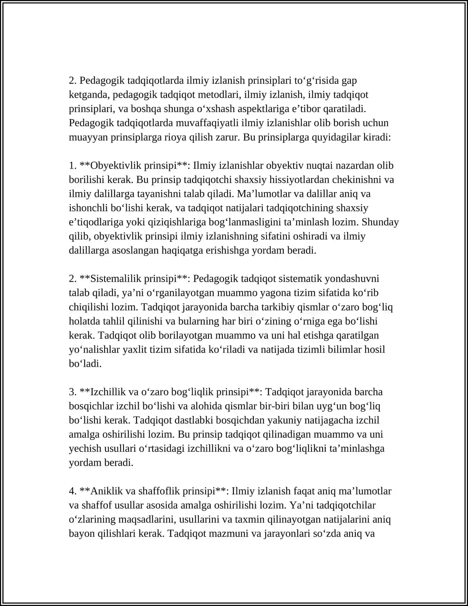 PEDAGOGIKA FANINING ILMIY-TADQIQOT METODLARI 4