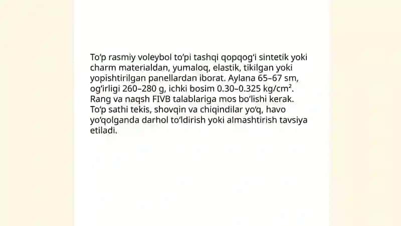 Voleybol o‘yin qoidalari 4