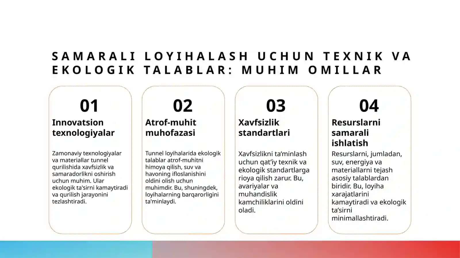 Tunelni loyihalash va qurish usullari 4