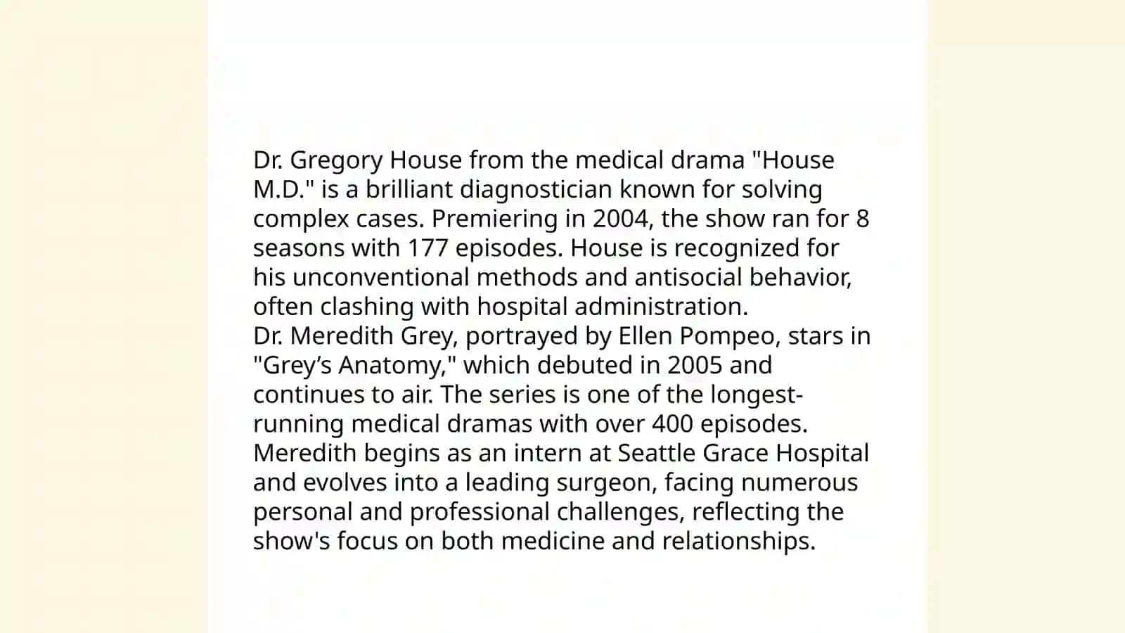 Tv doctor 4