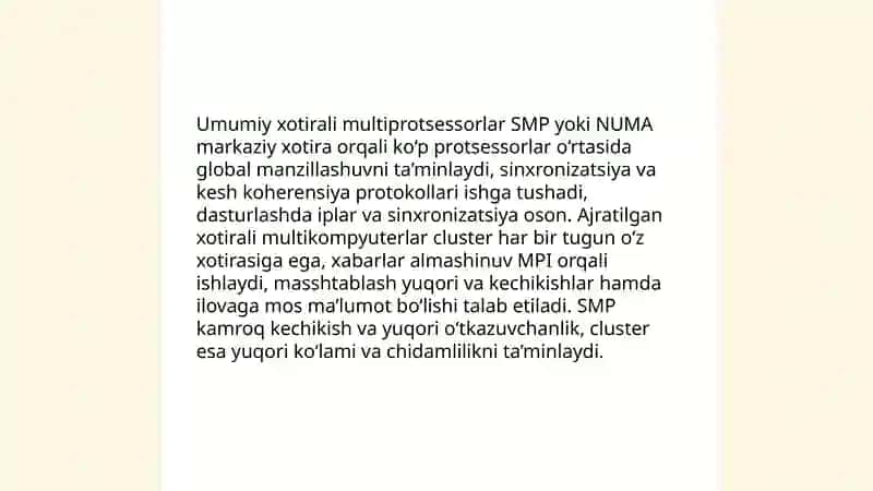 Parallel kompyuterlar 4