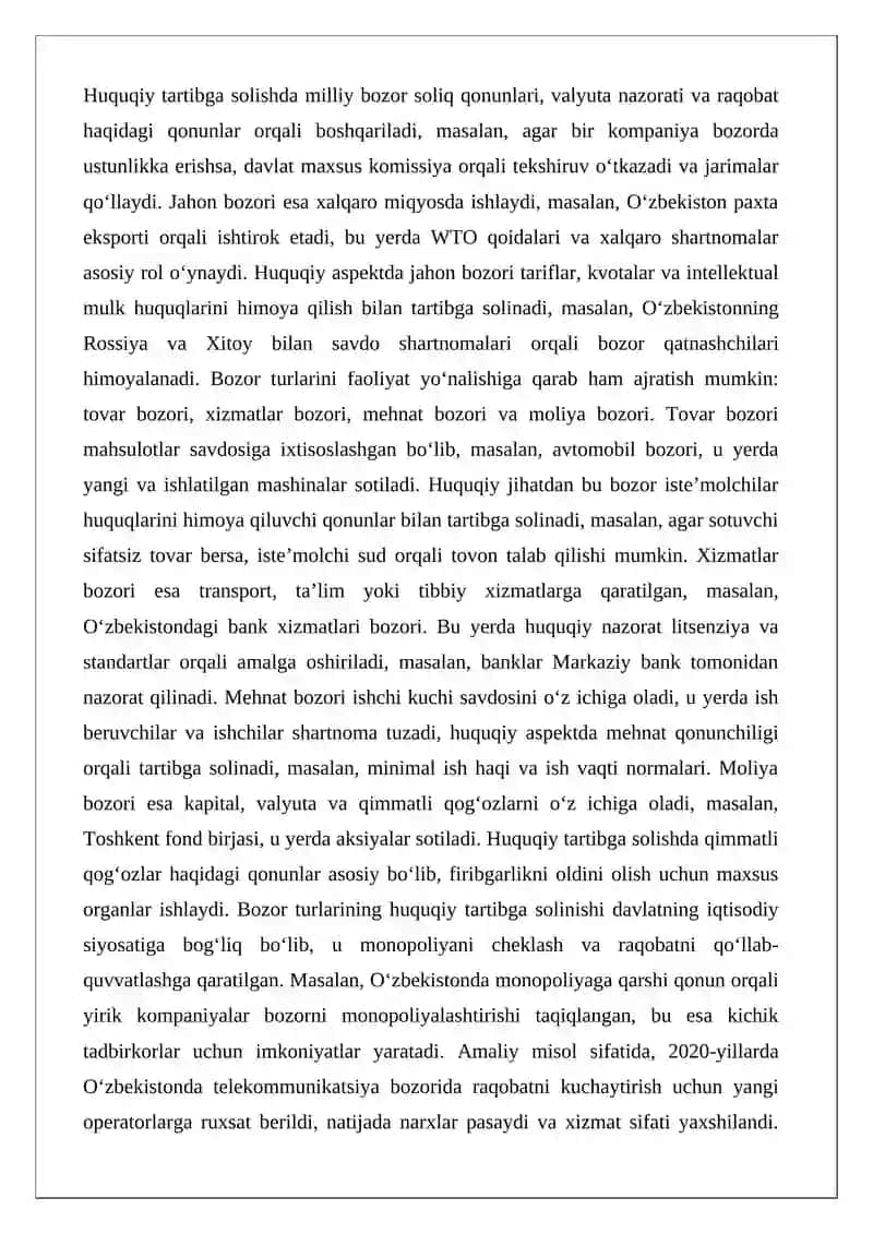Bozor tadbirkorlik faoliyati 4